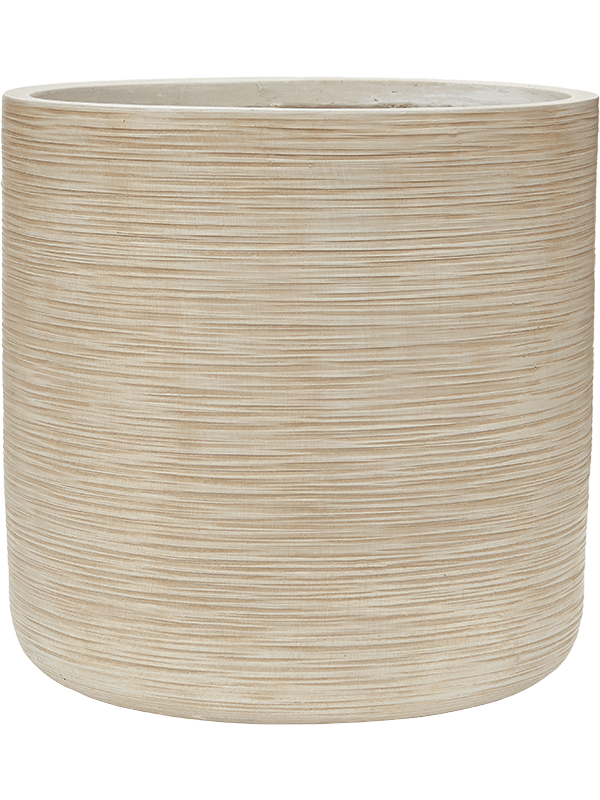 Baq Dune Plant Pot 44cm Height 40cm Dia Cylinder Beige