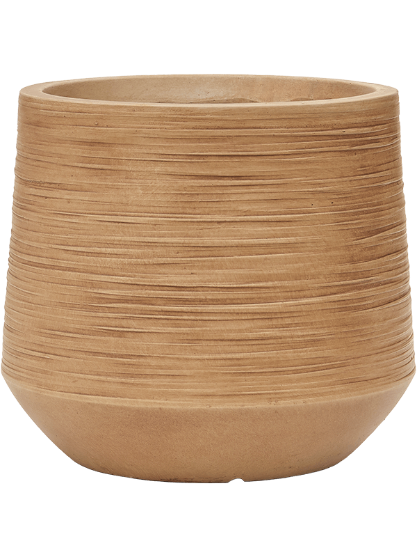 Baq Dune Plant Pot 26cm Height 23cm Dia Darcy Brown Beige