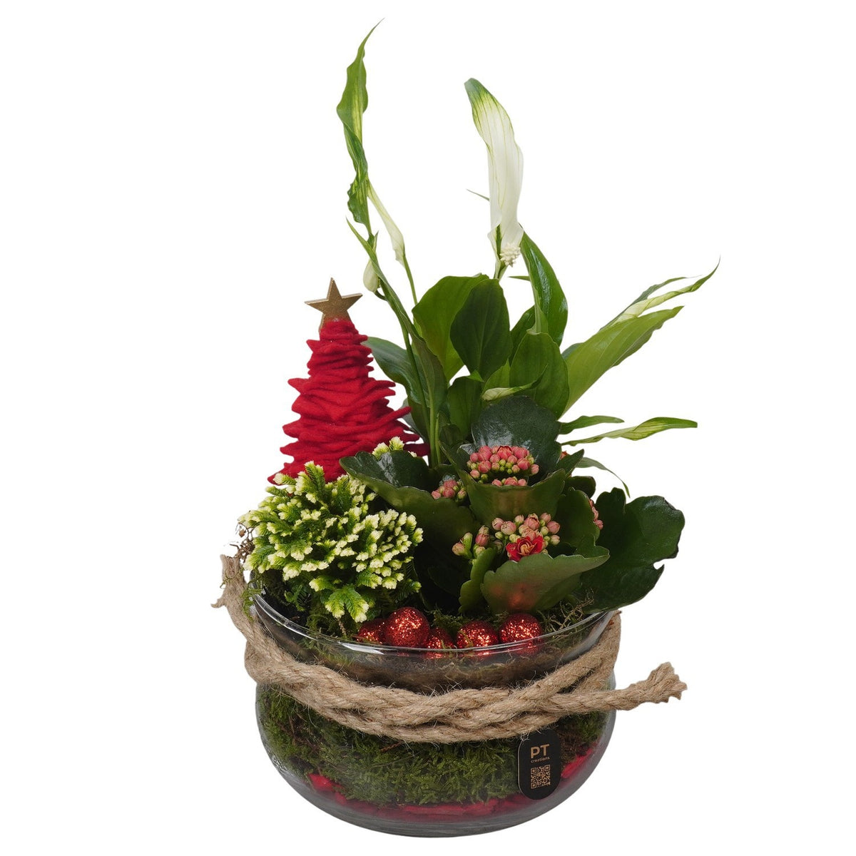 Christmas arrangement 32cm 15cm Pot