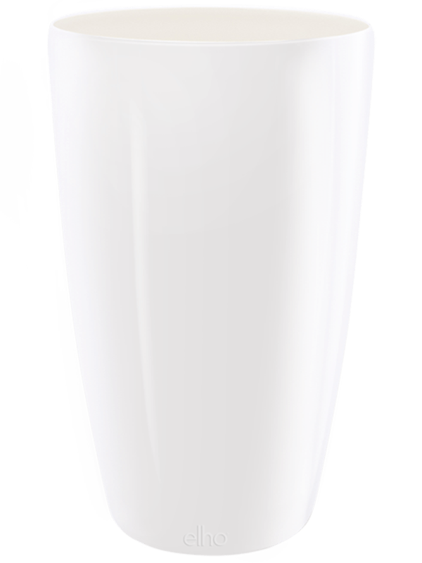 Brussels® Diamond Plant Pot 55cm Height 30cm Dia Round HighWhite
