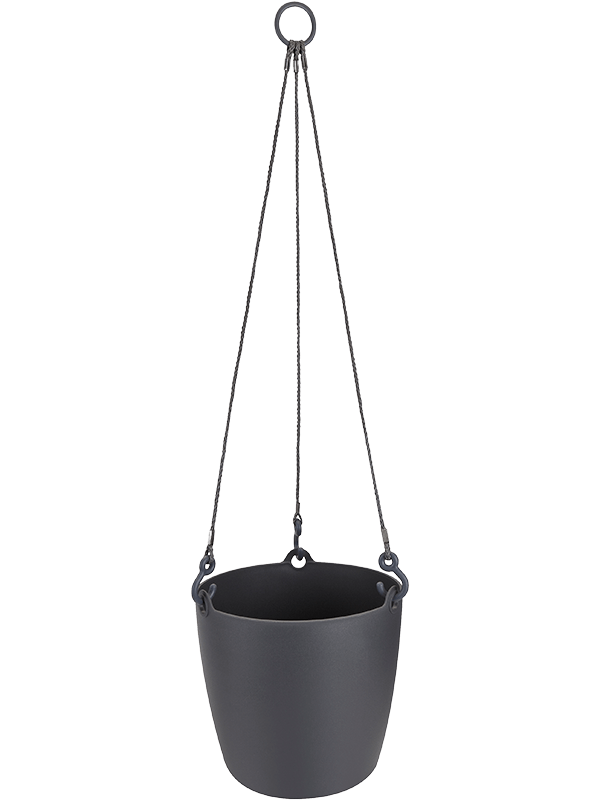 Brussels® Plant Pot 18cm Height 18cm Dia Hanging Basket Anthracite