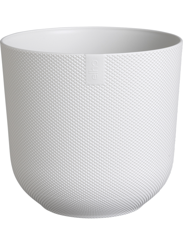 Jazz Plant Pot 15cm Height 11cm Dia Round Silky White