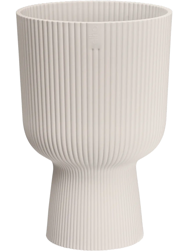 Vibes Fold Plant Pot 21cm Height 13.5cm Dia Coupe Linen White