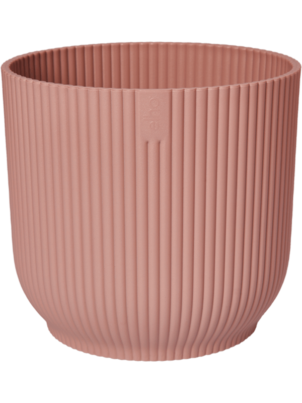 Vibes Fold Plant Pot 12cm Height 14cm Dia Round Delicate Pink