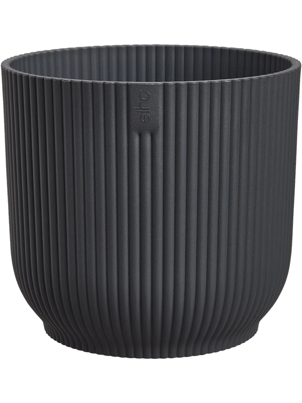 Vibes Fold Plant Pot 23cm Height 24cm Dia Round Anthracite