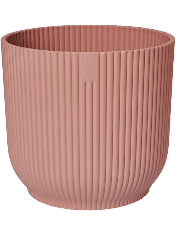 Vibes Fold Plant Pot 27cm Height 29cm Dia Round Delicate Pink