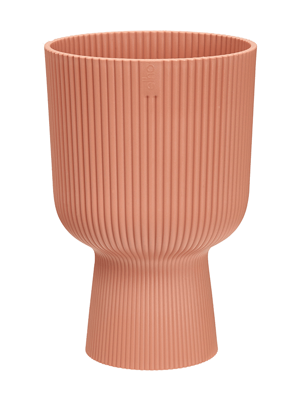 Vibes Fold Plant Pot 21cm Height 13.5cm Dia Coupe Delicate Pink