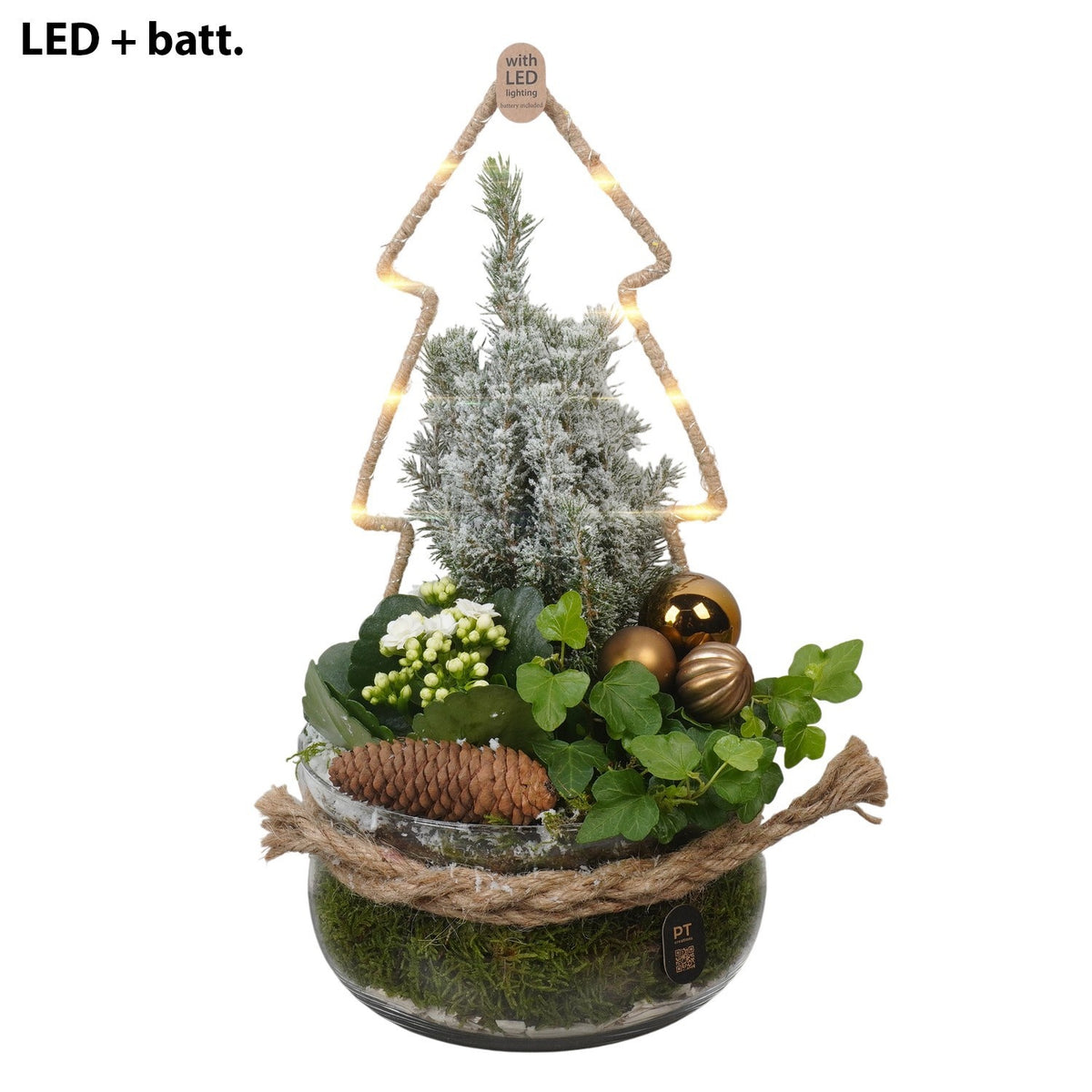 Christmas arrangement 39cm 18cm Pot