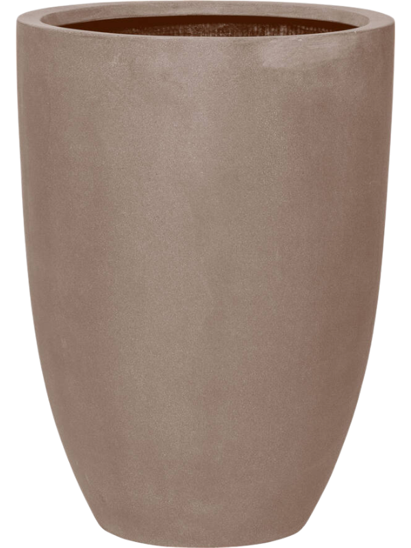 Fiberstone Plant Pot 55cm Height 38cm Dia Ben L, Taupe