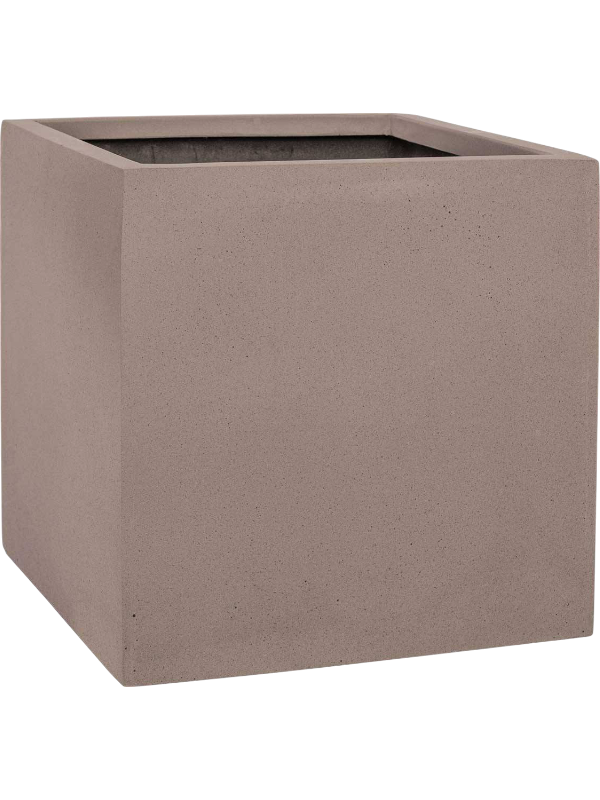 Fiberstone Plant Pot 60cm Height 55cm Dia Block XL, Taupe
