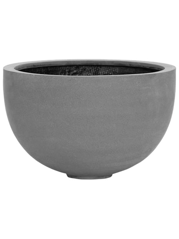 Fiberstone Plant Pot 28cm Height 39cm Dia Bowl grey