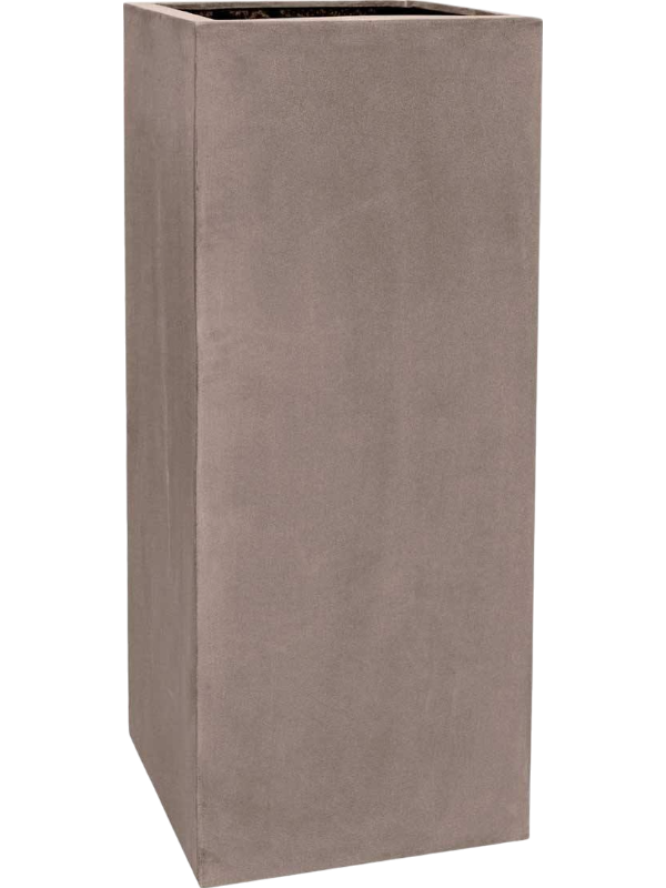 Fiberstone Plant Pot 80cm Height 38cm Dia Bouvy L, Taupe
