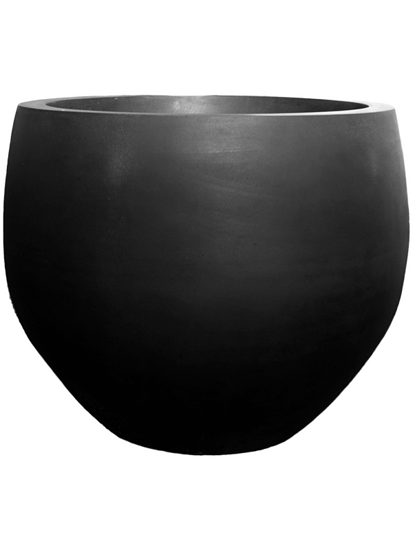 Natural Plant Pot 33cm Height 30cm Dia Orb S Black
