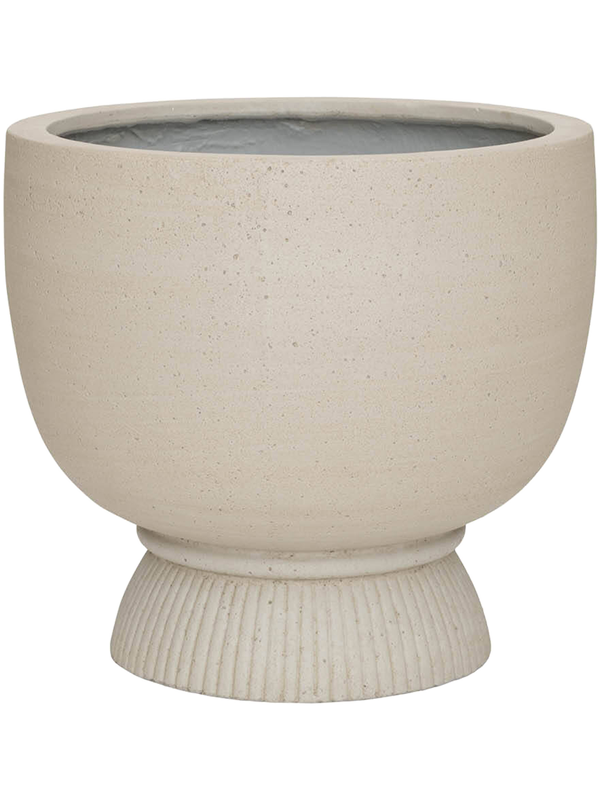 Cement & Stone Plant Pot 48cm Height 45cm Dia Jola XL Beige Washed