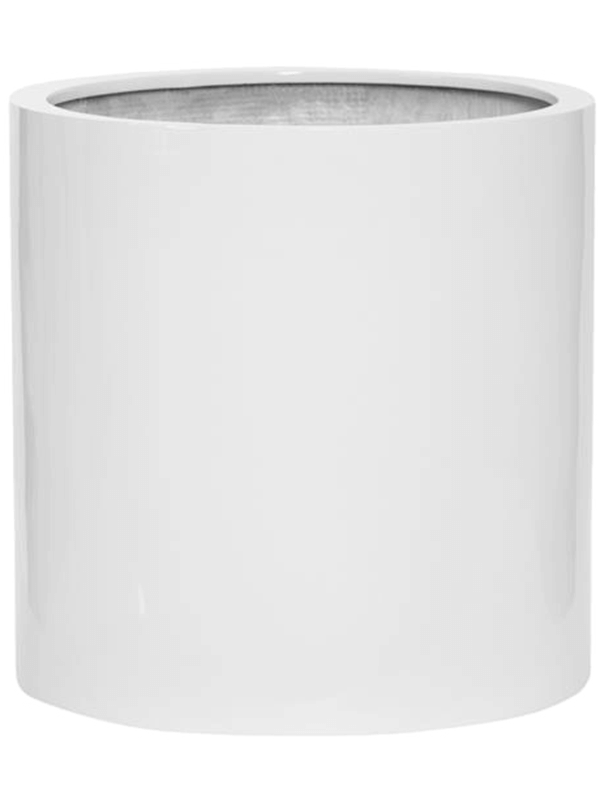 Fiberstone Plant Pot 43cm Height 37cm Dia Max M Glossy white