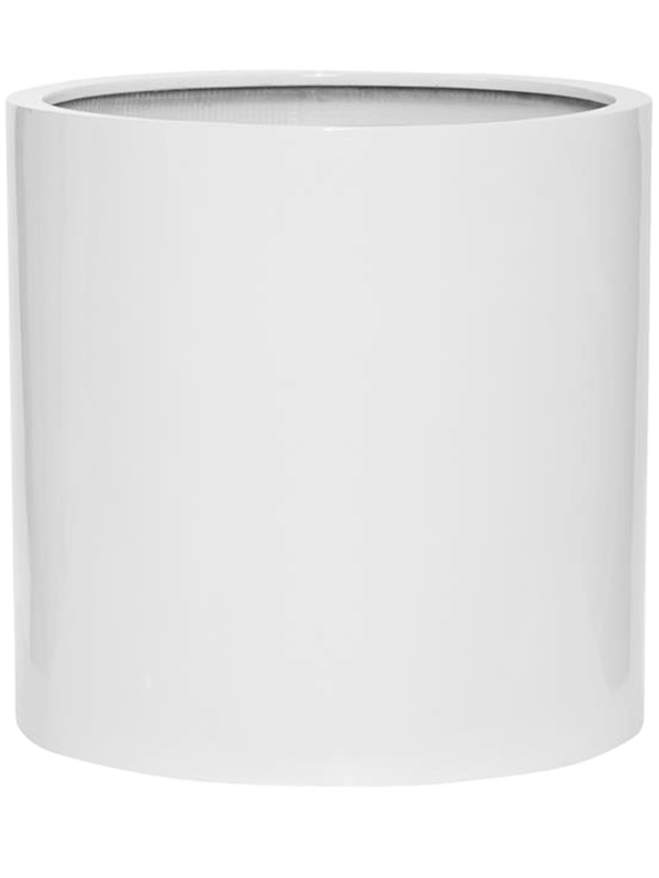 Fiberstone Plant Pot 50cm Height 45cm Dia Max L Glossy White