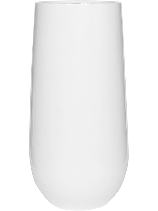 Fiberstone Plant Pot 101cm Height 36cm Dia Nax L Glossy White