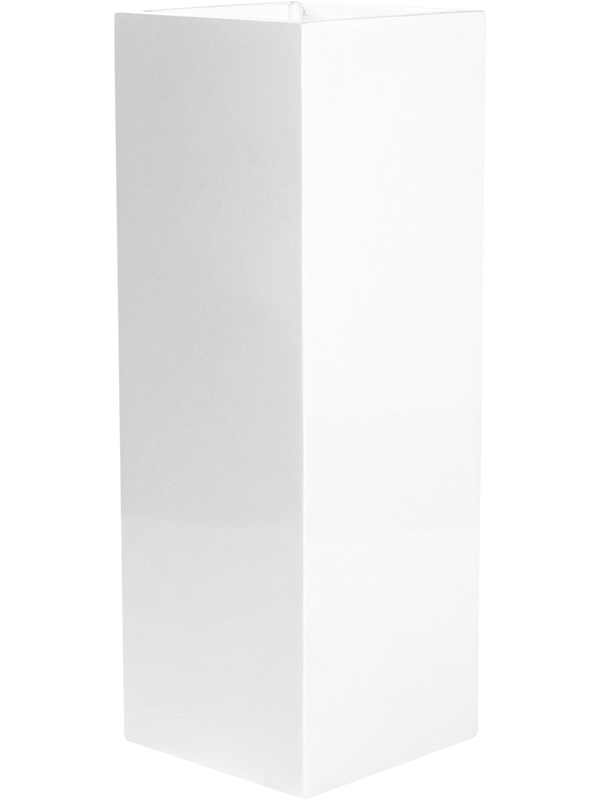Fiberstone Plant Pot 100cm Height 29cm Dia Yang Glossy White