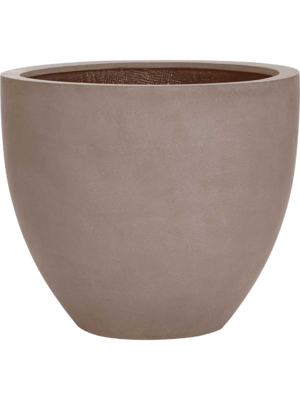 Fiberstone Plant Pot 36cm Height 38cm Dia Jesslyn XS, Taupe