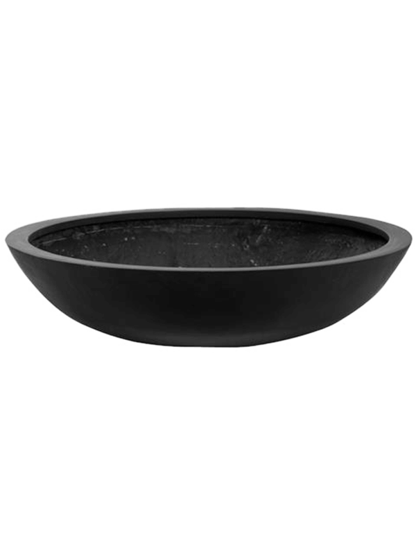 Fiberstone Plant Pot 22cm Height 78cm Dia Jumbo bowl M Black