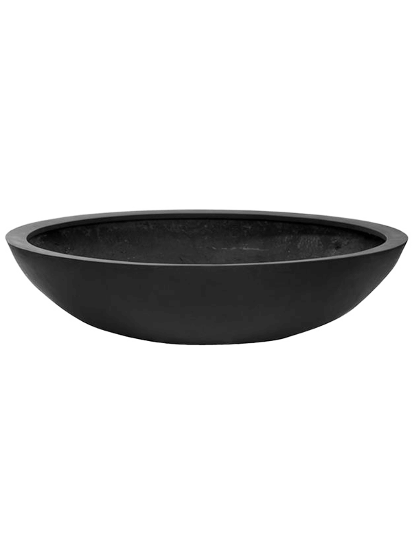 Fiberstone Plant Pot 27cm Height 98cm Dia Jumbo bowl L Black