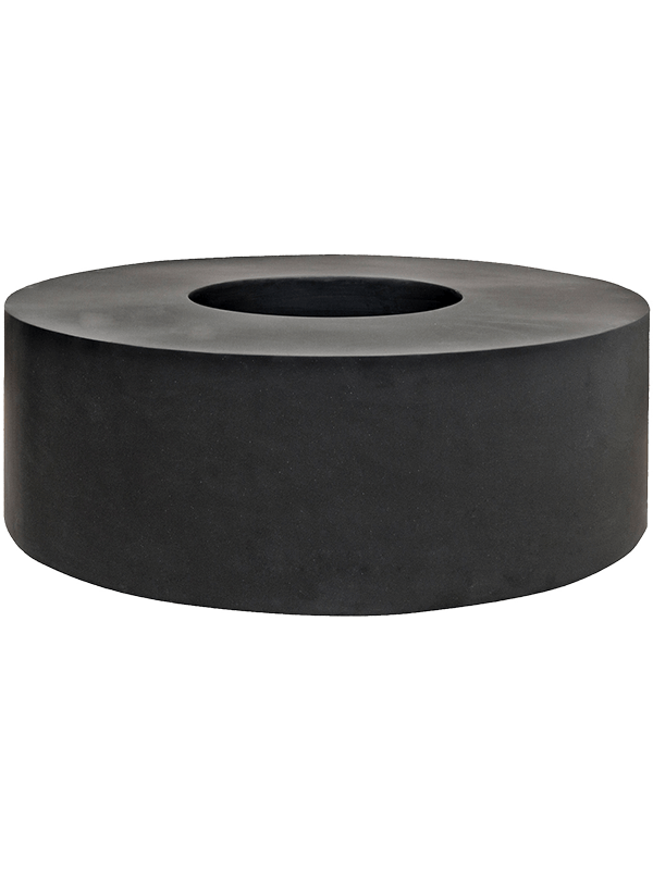 Fiberstone Plant Pot 45cm Height 60cm Dia Jumbo Seating Round Black