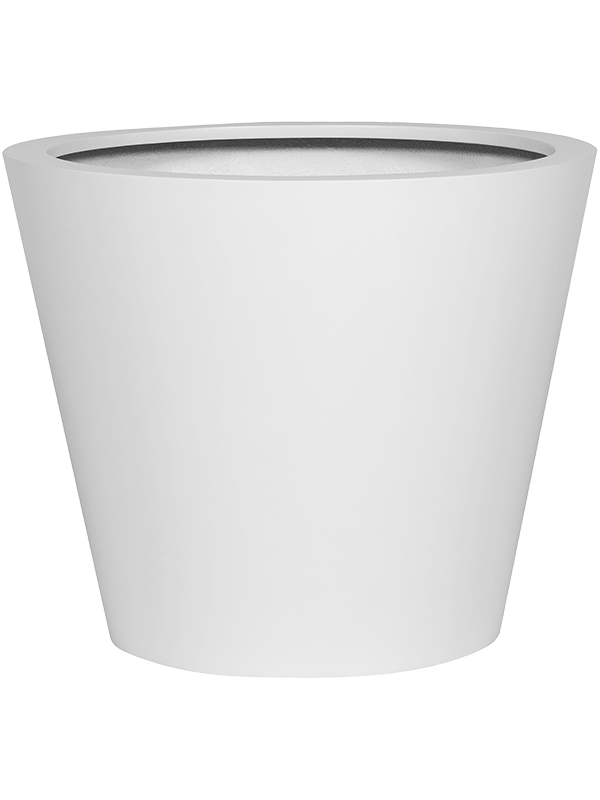 Fiberstone Plant Pot 50cm Height 50cm Dia Bucket M Matt white