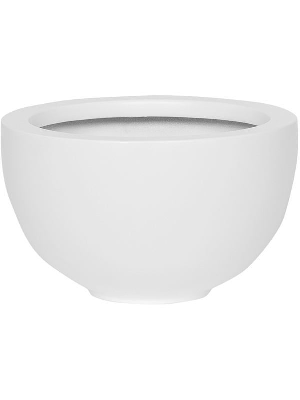 Fiberstone Plant Pot 12cm Height 18cm Dia Peter S Matt white