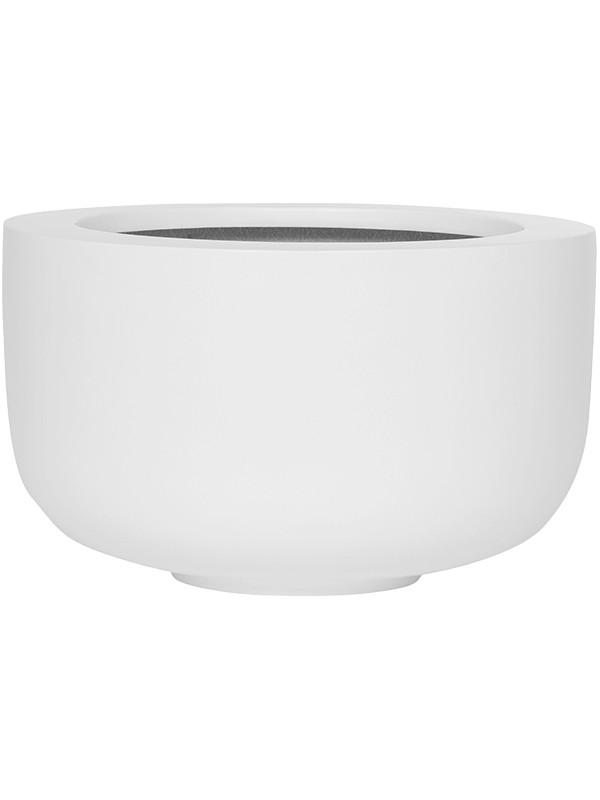 Fiberstone Plant Pot 20cm Height 24cm Dia Sunny M Matt white