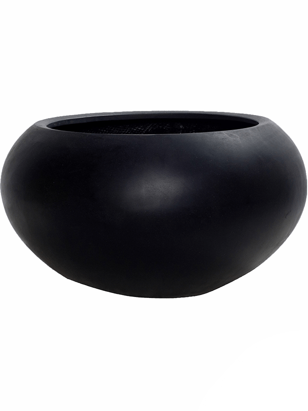 Fiberstone Plant Pot 25cm Height 32cm Dia Cora S Black