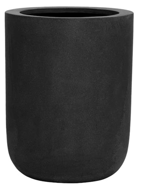 Fiberstone Plant Pot 44cm Height 26cm Dia Dice L Black