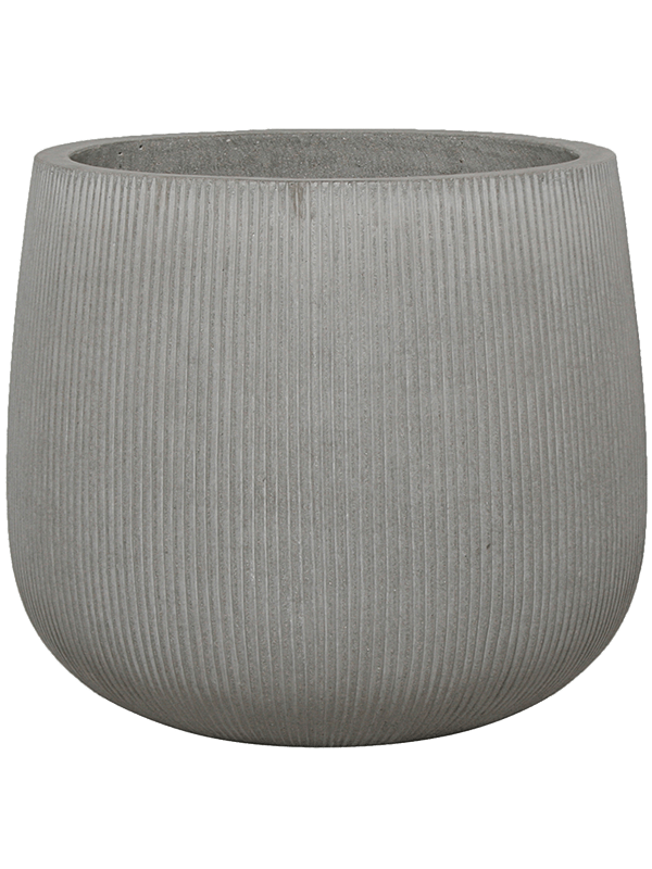 Ridged Vertically Plant Pot 48cm Height 46cm Dia Pax L Cement