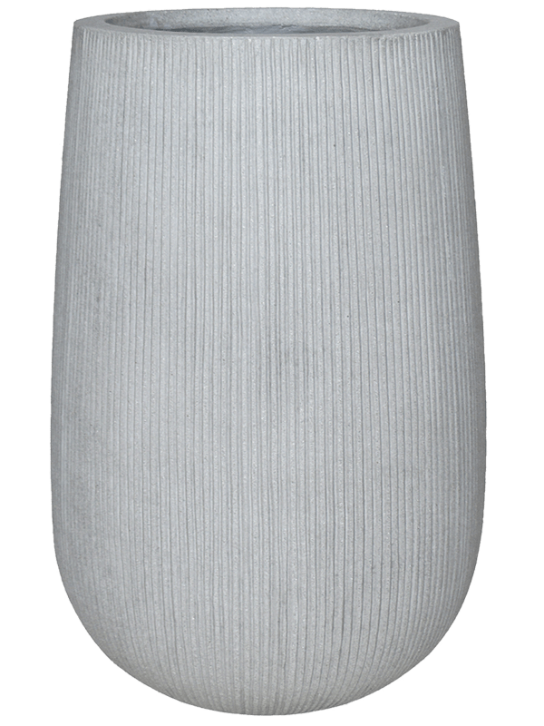 Ridged Vertically Plant Pot 43cm Height 26cm Dia Patt High S Cement