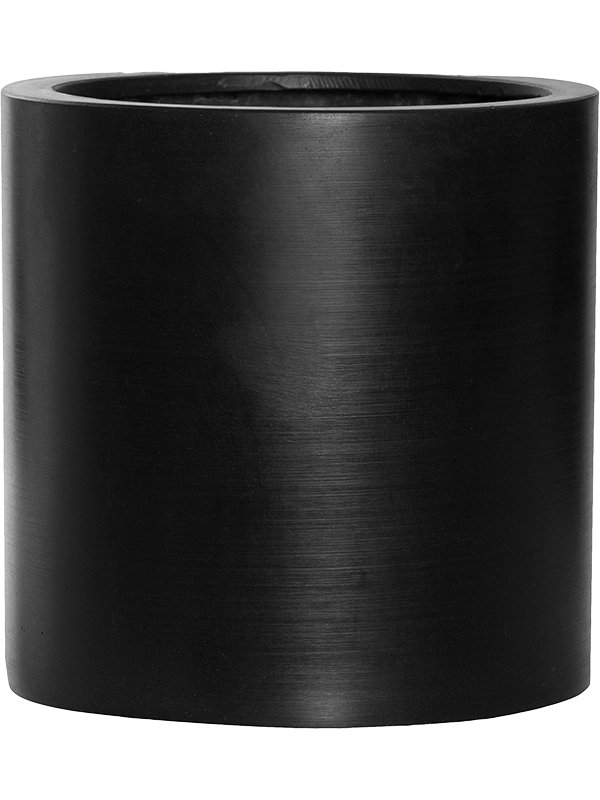 Fiberstone Plant Pot 25cm Height 23.5cm Dia Puk L Black