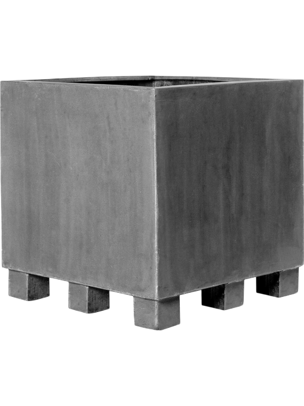 Fiberstone Plant Pot 70cm Height 65cm Dia Jumbo M Grey With Feet