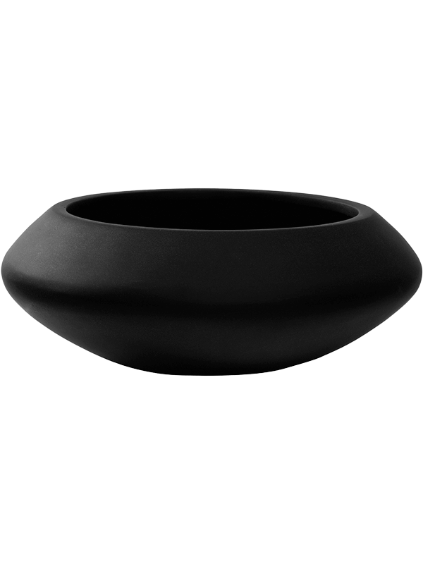 Fiberstone Plant Pot 15cm Height 29cm Dia Tara S Black