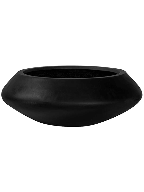 Fiberstone Plant Pot 37cm Height 85cm Dia Tara XL Black
