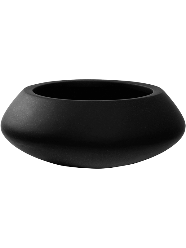 Fiberstone Plant Pot 12cm Height 21cm Dia Tara XS Black