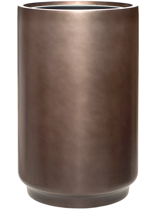 Baq Gradient Plant Pot 60cm Height 33cm Dia Cylinder Matt Coffee (with liner)