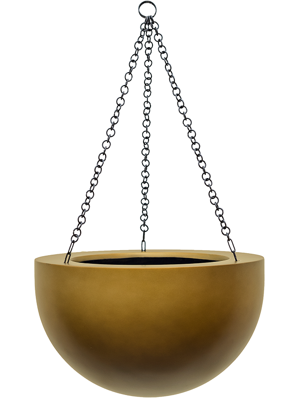 Baq Gradient Plant Pot 21cm Height 23cm Dia Hanging Bowl Matt Honey