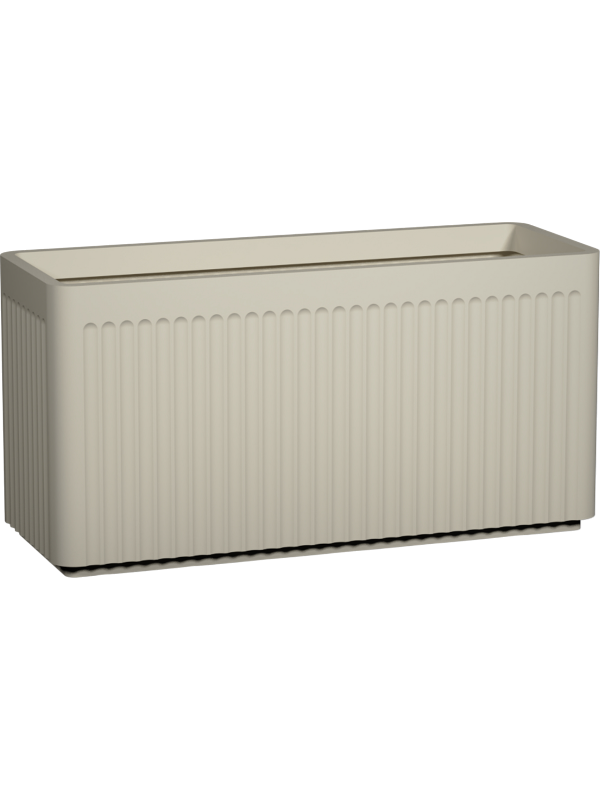 Ionic Plant Pot 40cm Height 26cm Dia Jort Linea S, Silk White