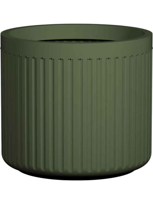 Ionic Plant Pot 45cm Height 46cm Dia Turris Low M, Sage Green