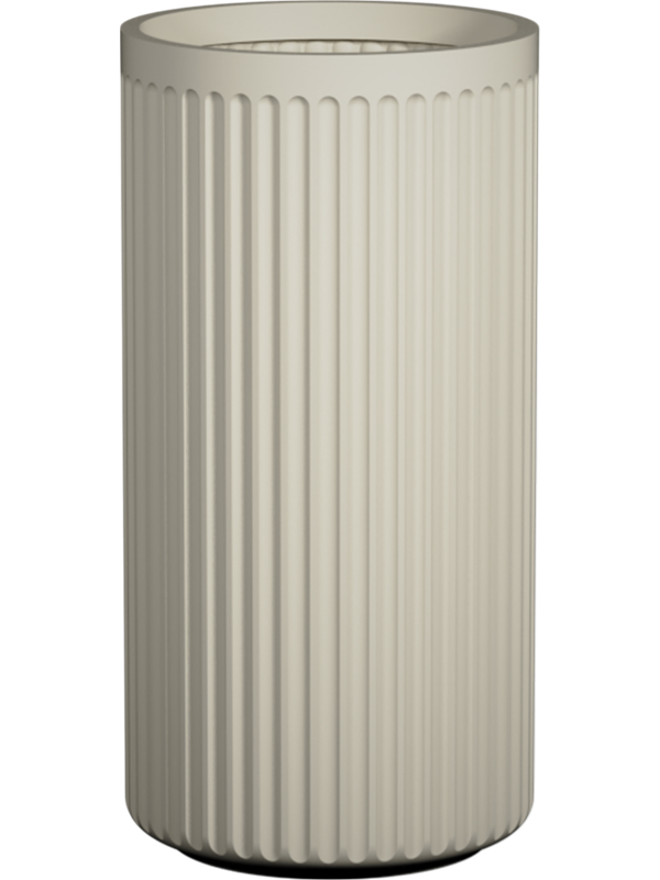 Ionic Plant Pot 72cm Height 32cm Dia Turris M, Silk White