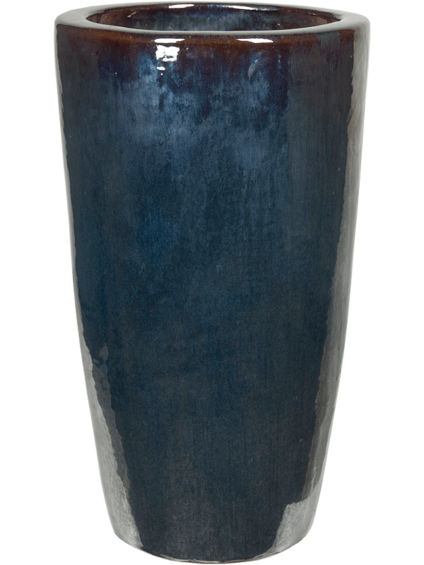 Plain Plant Pot 70cm Height 27cm Dia Partner Metal Glaze