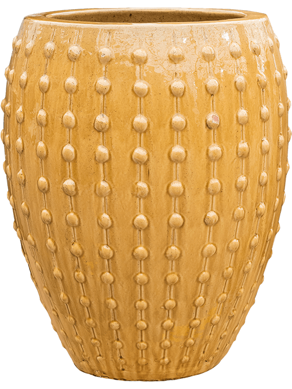 Laos Plant Pot 67cm Height 37cm Dia Emperor Ochre