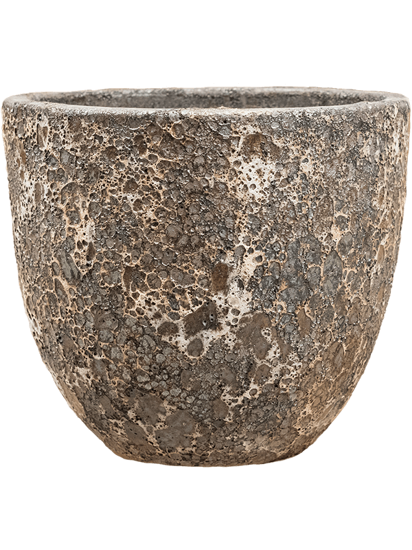 Baq Lava Plant Pot 34cm Height 30cm Dia Couple Relic Rust Metal