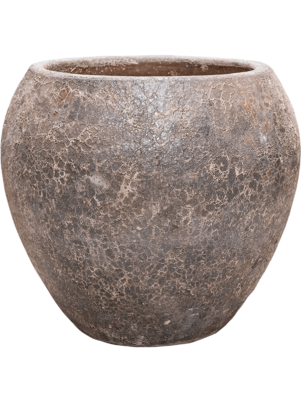 Baq Lava Plant Pot 50cm Height 37cm Dia Balloon Relic Rust Metal