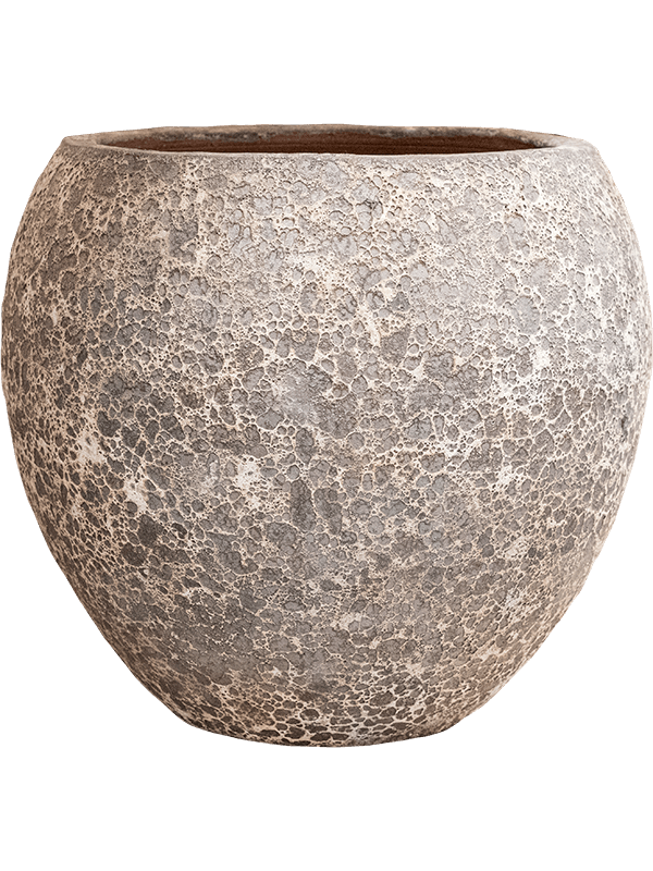 Baq Lava Plant Pot 55cm Height 42cm Dia Balloon Relic Rust Metal