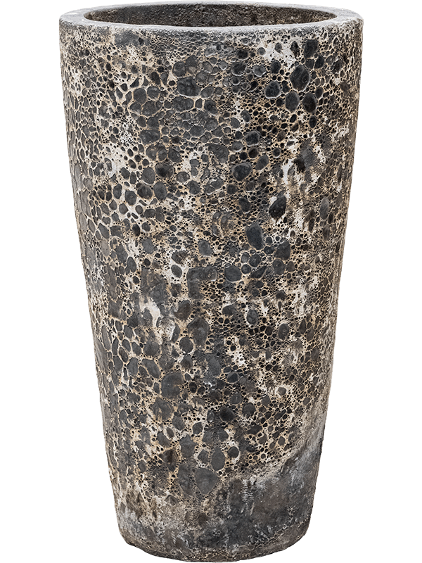 Baq Lava Plant Pot 85cm Height 40cm Dia Partner Straight Relic Black