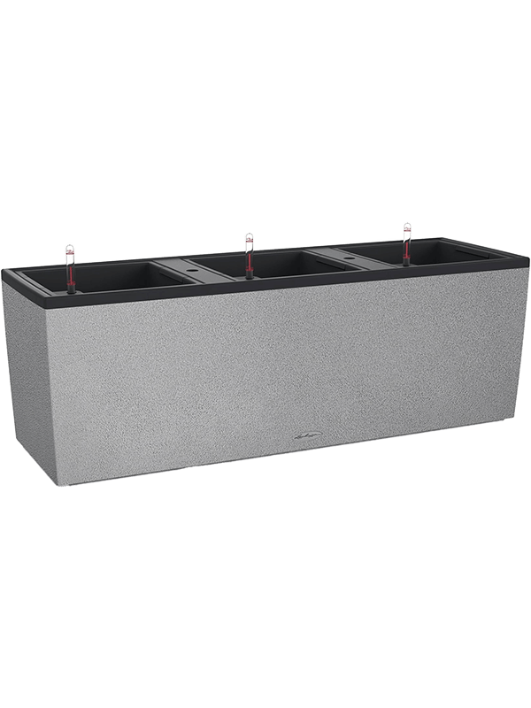 Lechuza Trio Stone 40 Plant Pot 44cm Height 40cm Dia All Inclusive set stone gray